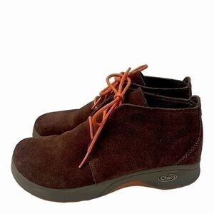 Chaco Suede Chocolate Brown Chukka Shoes Size 4